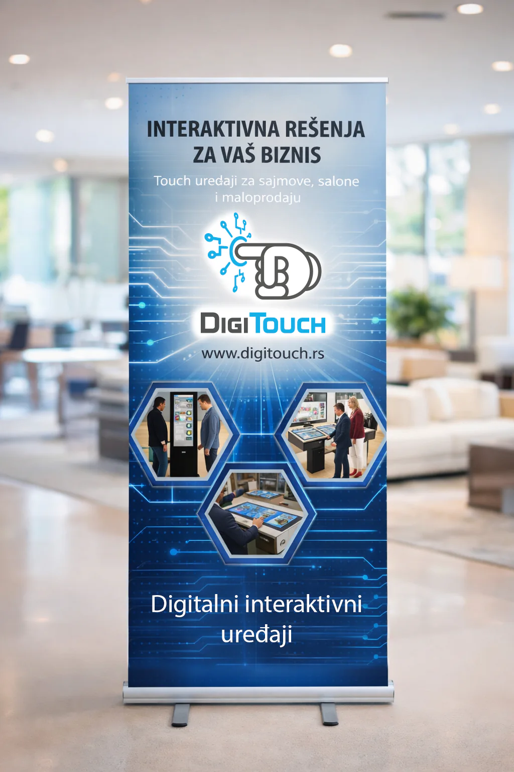 Roll-up baner za sajamsku i promotivnu prezentaciju