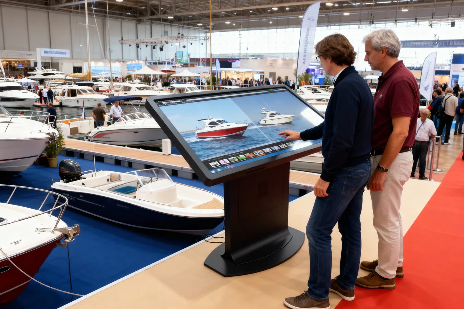 Interaktivni DigiTouch ekran na sajmu nautike